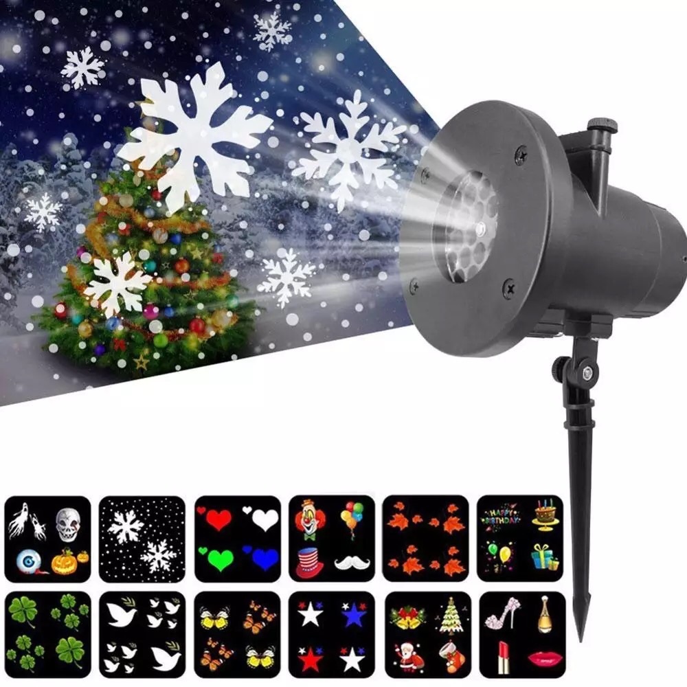 LED Projector with 12 holiday slides**Fall, Halloween, Christmas & more